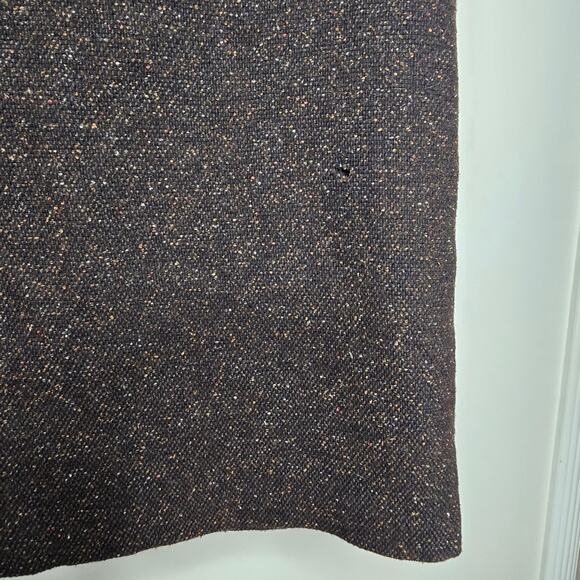 WILLI SMITH Brown Fully Lined Tweed Skirt Made in Italy Size 6 - Picture 4 of 13